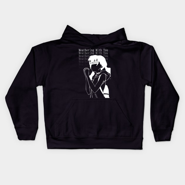 Weathering with You Kids Hoodie by nagai